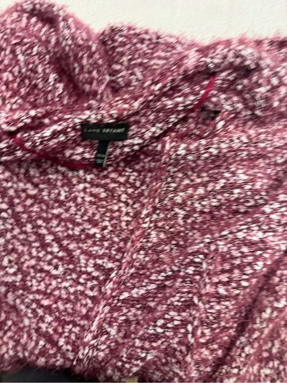 Lane Bryant Marbled Open-Front Cardigan Wine & White Size‎ 22/24 Layering